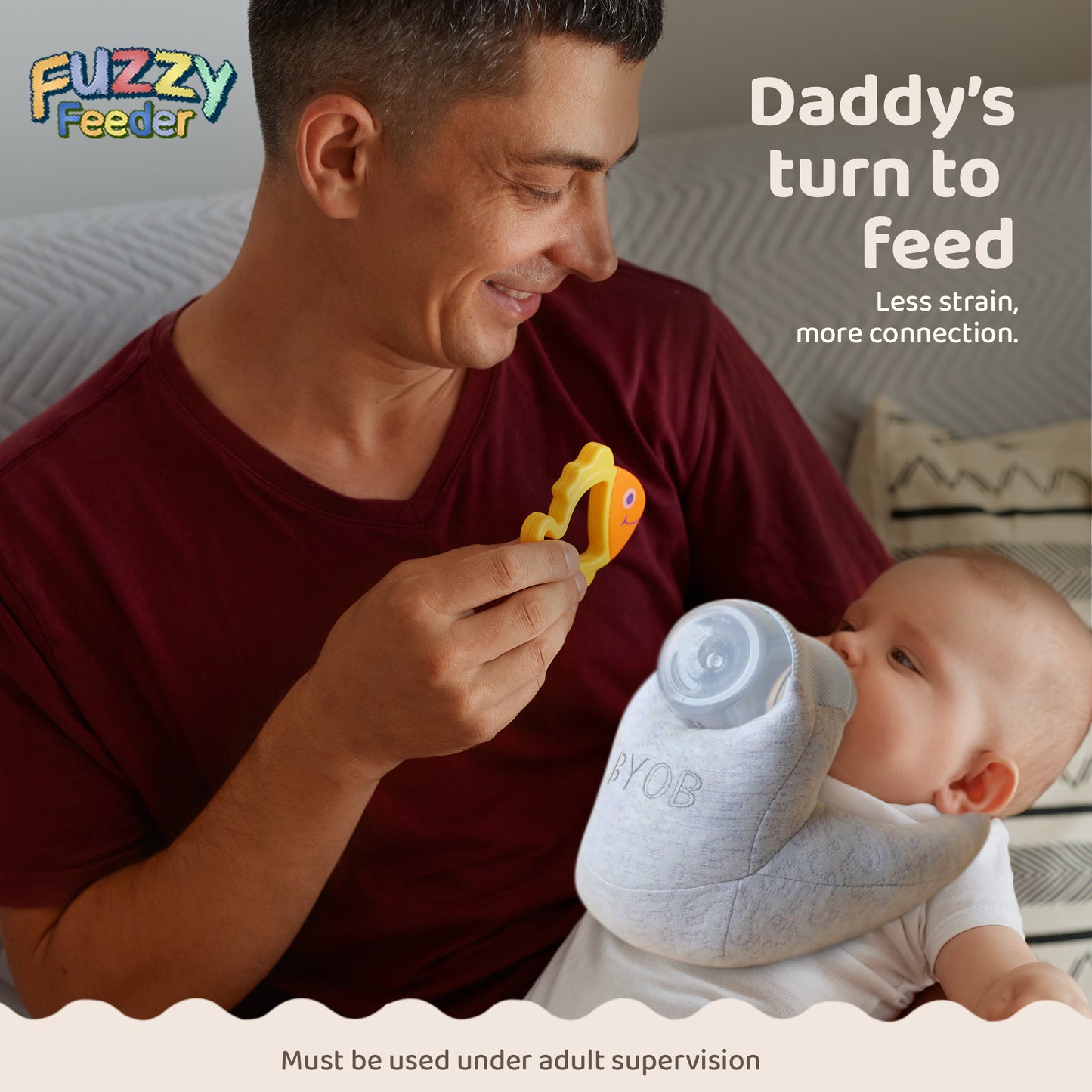 "BYOB" Slogan Fuzzy Feeder