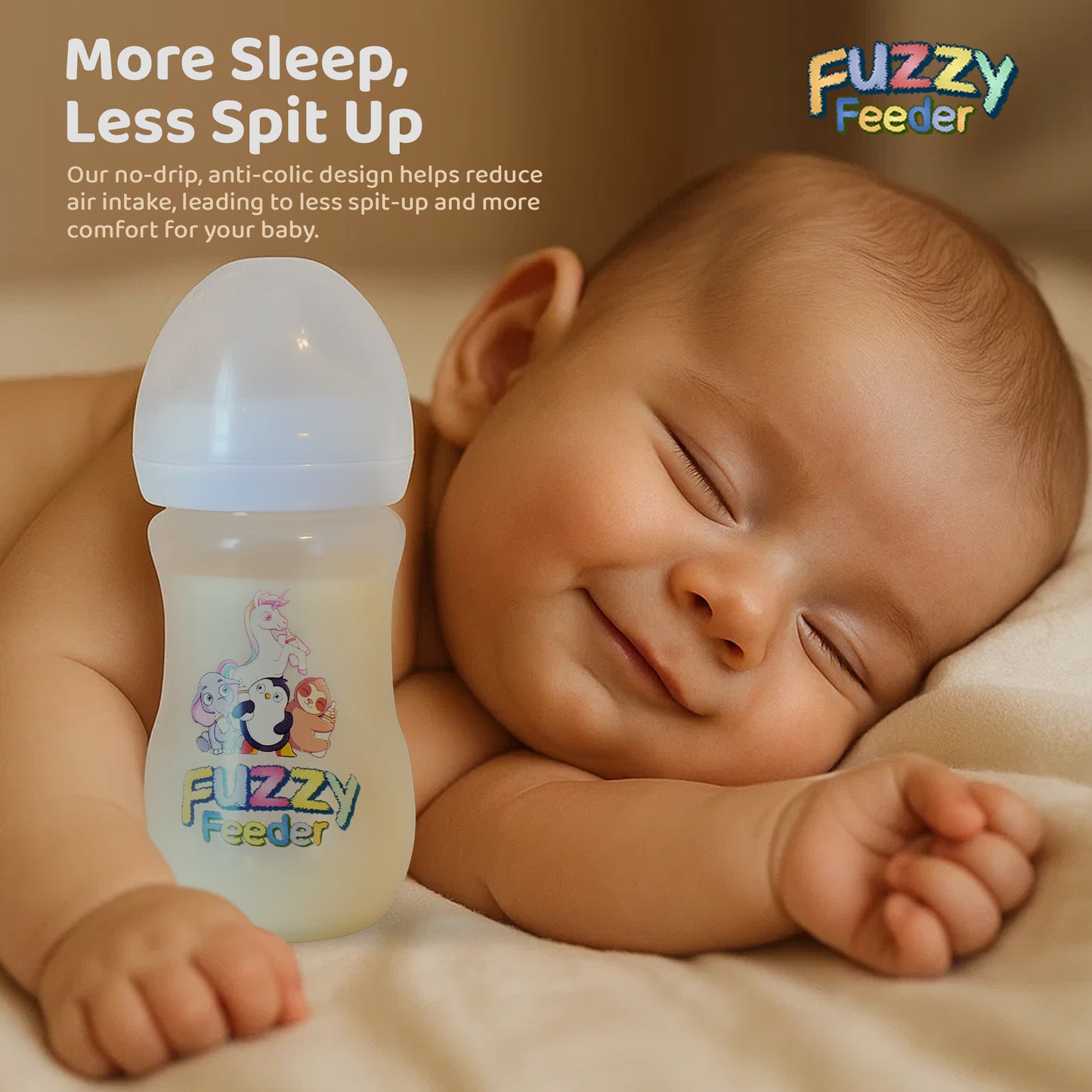 No Drip Nipple Baby Bottle