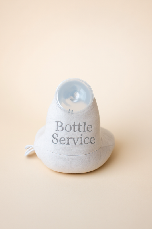 Baby Bottle Pillow Holder for Parents - "Bottle Service"