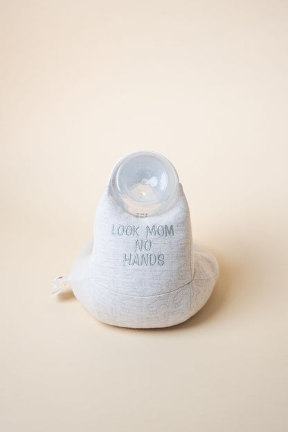 "Look Mom No Hands" Slogan - Fuzzy Feeders