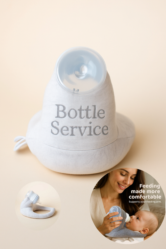 Baby Bottle Pillow Holder for Parents - "Bottle Service"