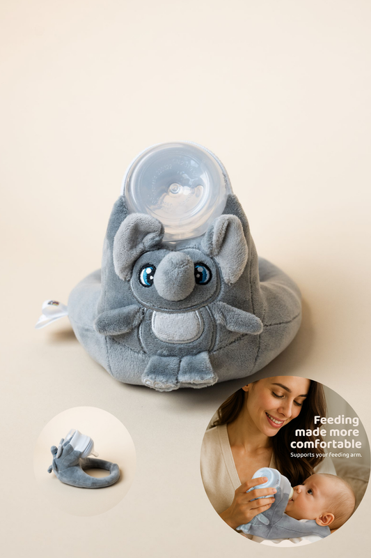 Baby Bottle Pillow Holder for Parents - Elephant