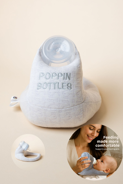 Baby Bottle Pillow Holder for Parents - "Poppin Bottles"